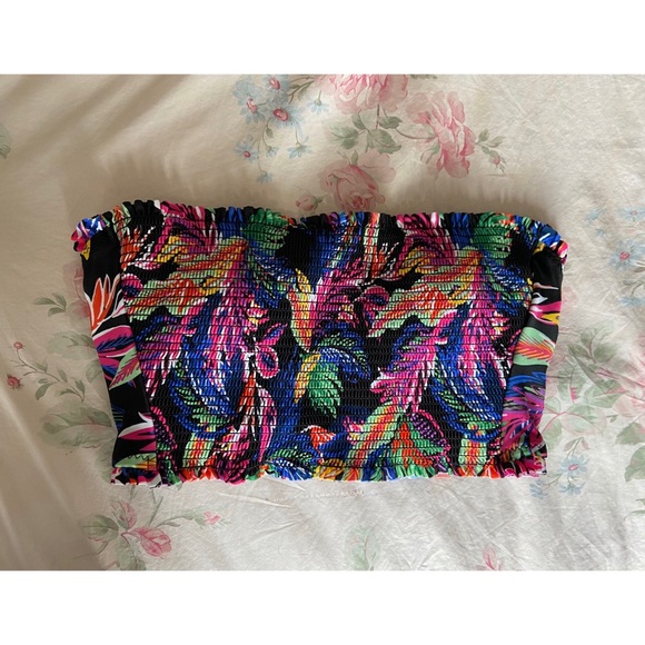 Vibrant tropical patterned bikini top - Picture 4 of 4